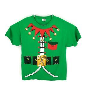 Dec 25th Elf Costume S/S Christmas Holiday Tshirt 100% Cotton Mens or Womens L